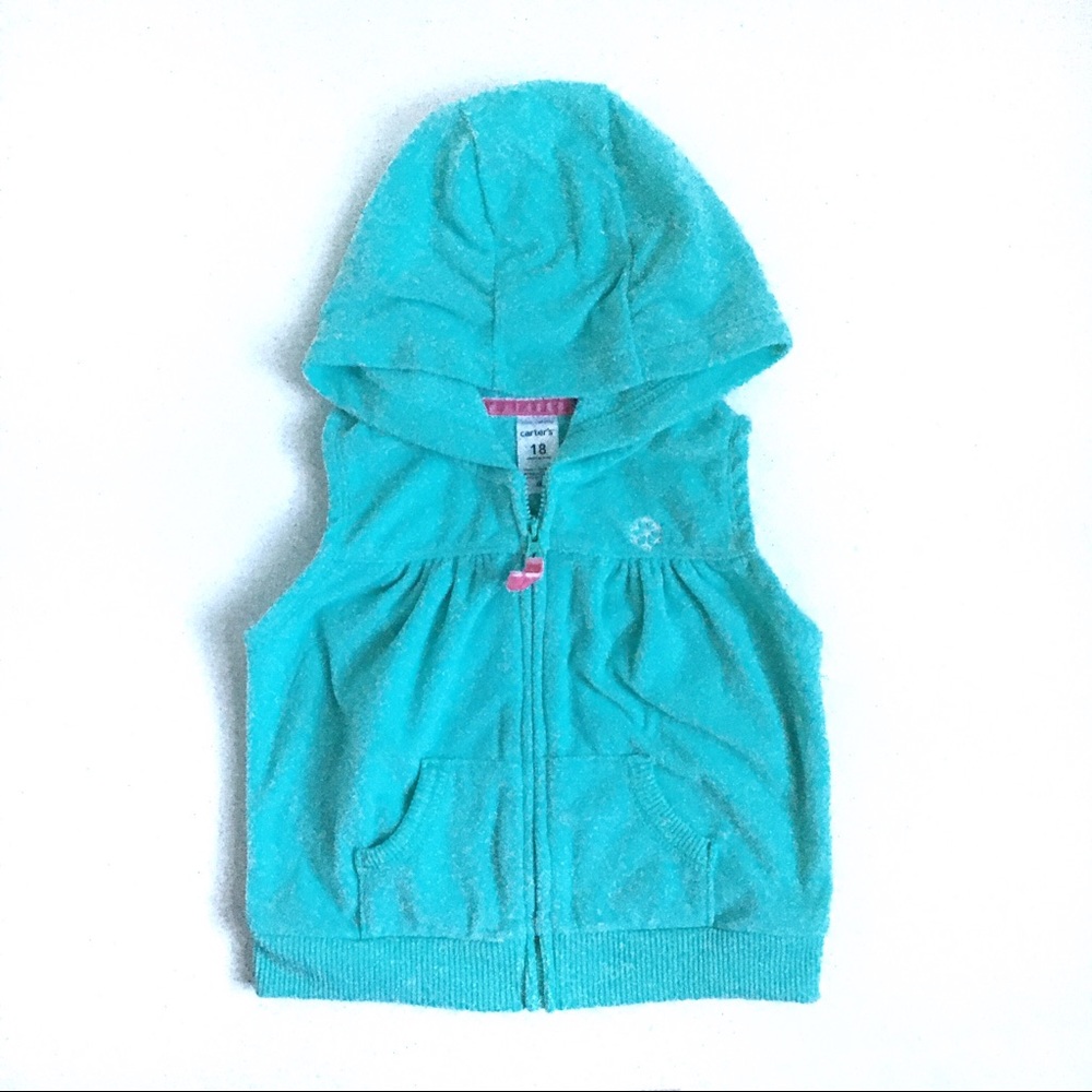 Carte’s Baby Girls Hooded Fleece Size 18M - Picture 5 of 9